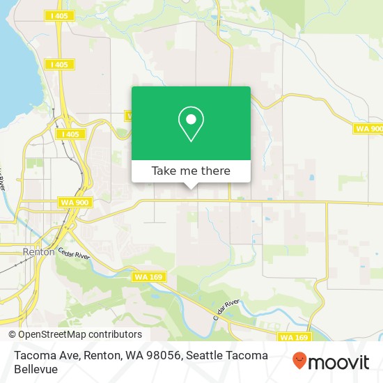 Mapa de Tacoma Ave, Renton, WA 98056