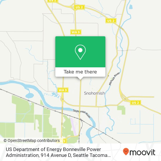 Mapa de US Department of Energy Bonneville Power Administration, 914 Avenue D