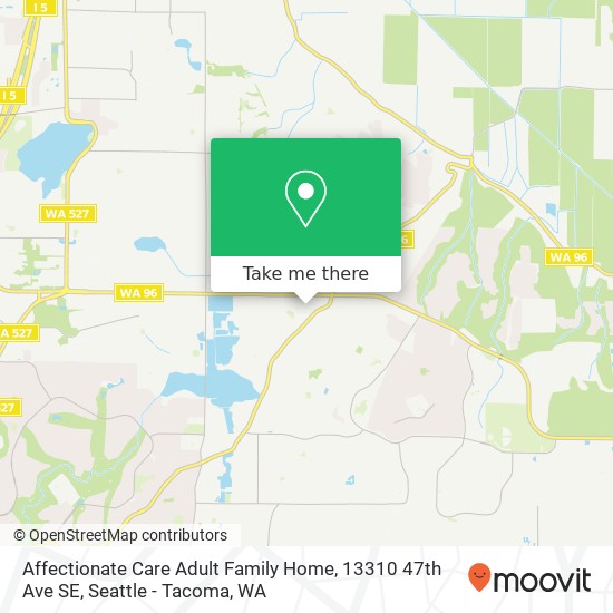 Mapa de Affectionate Care Adult Family Home, 13310 47th Ave SE