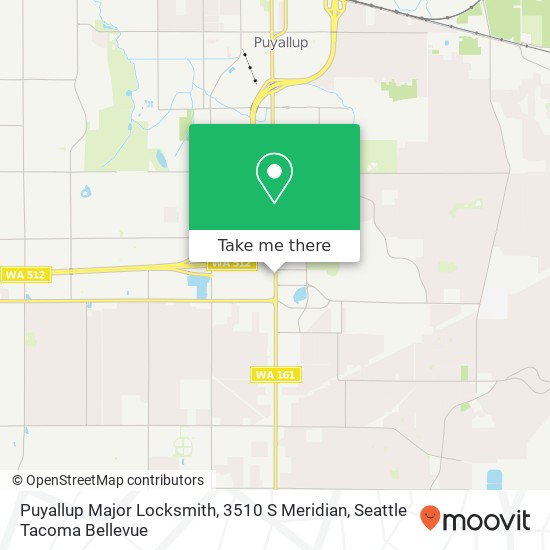 Mapa de Puyallup Major Locksmith, 3510 S Meridian