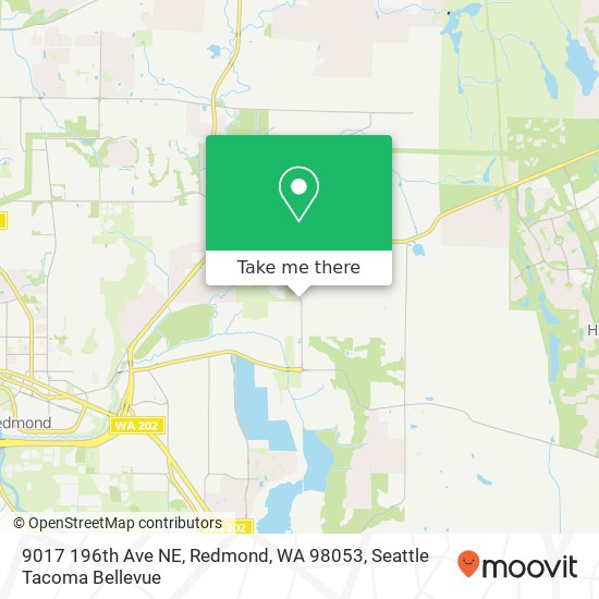 Mapa de 9017 196th Ave NE, Redmond, WA 98053