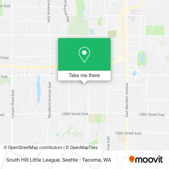 South Hill Little League map