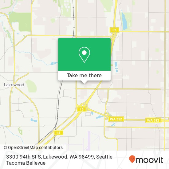 3300 94th St S, Lakewood, WA 98499 map