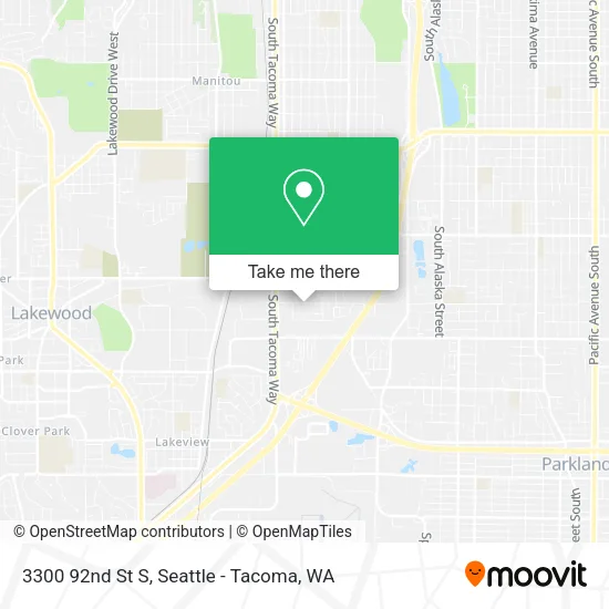 Mapa de 3300 92nd St S