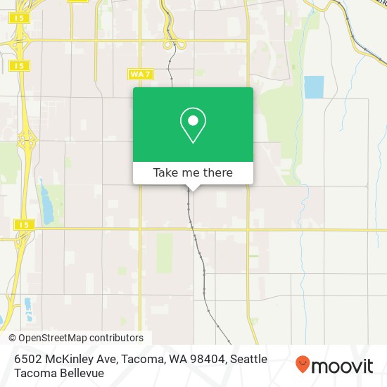 6502 McKinley Ave, Tacoma, WA 98404 map