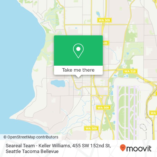 Seareal Team - Keller Williams, 455 SW 152nd St map