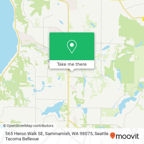 Mapa de 565 Heron Walk SE, Sammamish, WA 98075