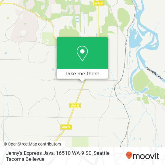 Mapa de Jenny's Express Java, 16510 WA-9 SE