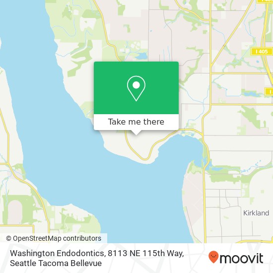 Mapa de Washington Endodontics, 8113 NE 115th Way