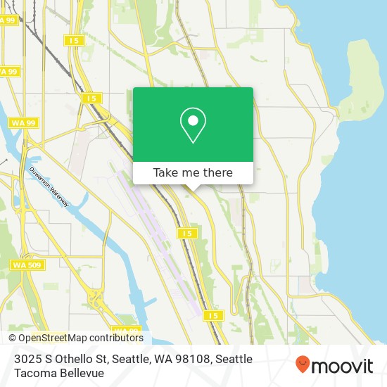 Mapa de 3025 S Othello St, Seattle, WA 98108