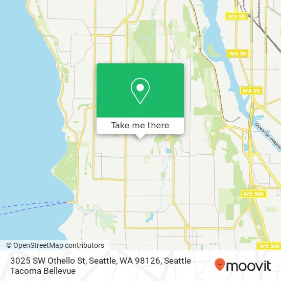 Mapa de 3025 SW Othello St, Seattle, WA 98126