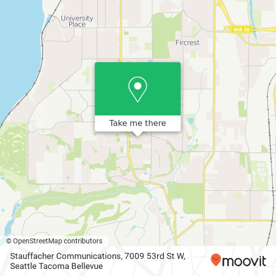 Stauffacher Communications, 7009 53rd St W map