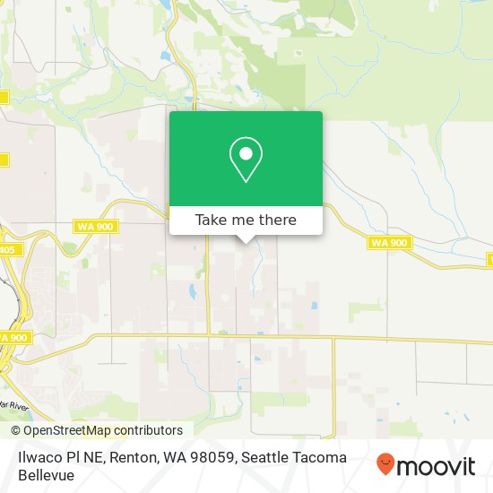 Mapa de Ilwaco Pl NE, Renton, WA 98059