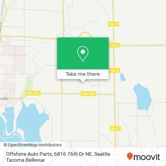 Mapa de Offshore Auto Parts, 6816 76th Dr NE