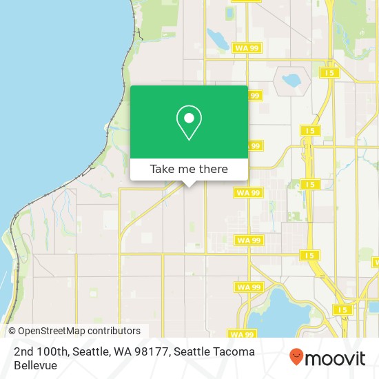 2nd 100th, Seattle, WA 98177 map