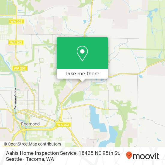 Mapa de Aahis Home Inspection Service, 18425 NE 95th St