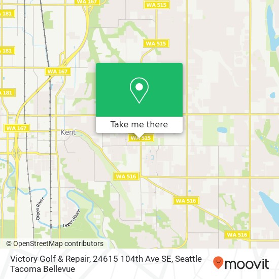 Mapa de Victory Golf & Repair, 24615 104th Ave SE