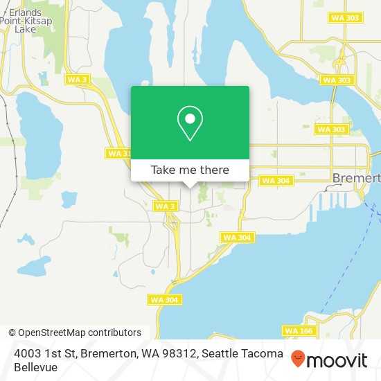 Mapa de 4003 1st St, Bremerton, WA 98312