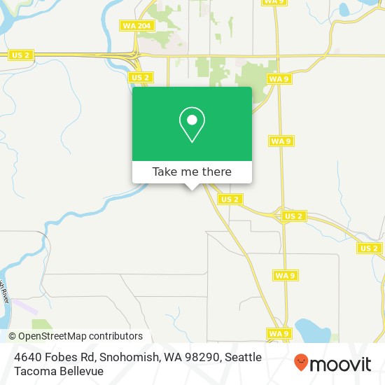 Mapa de 4640 Fobes Rd, Snohomish, WA 98290