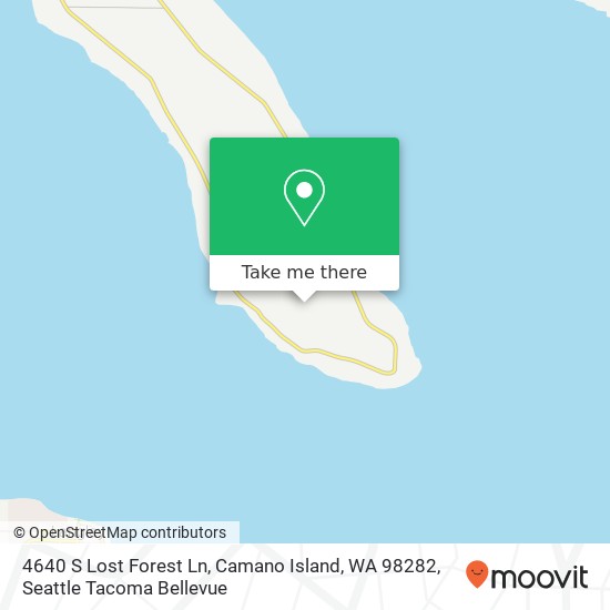 Mapa de 4640 S Lost Forest Ln, Camano Island, WA 98282