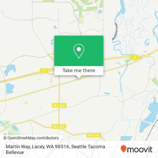 Mapa de Martin Way, Lacey, WA 98516