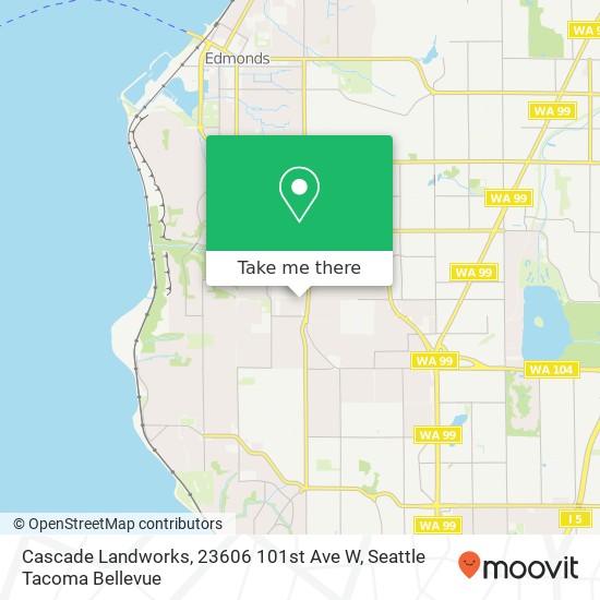 Cascade Landworks, 23606 101st Ave W map