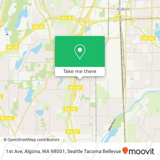 Mapa de 1st Ave, Algona, WA 98001