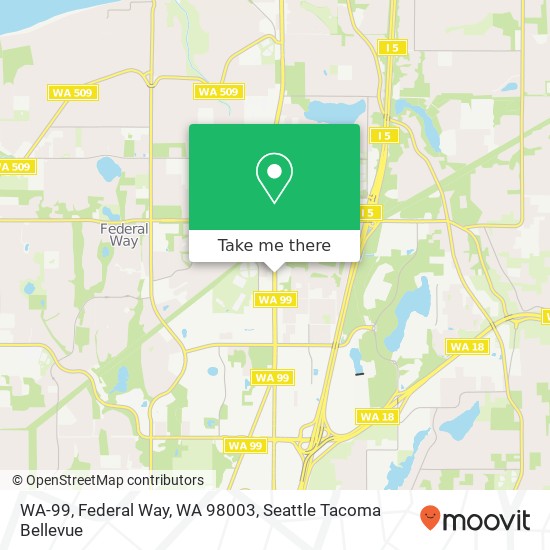 Mapa de WA-99, Federal Way, WA 98003