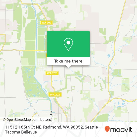 Mapa de 11512 165th Ct NE, Redmond, WA 98052