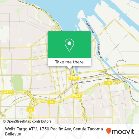 Wells Fargo ATM, 1750 Pacific Ave map