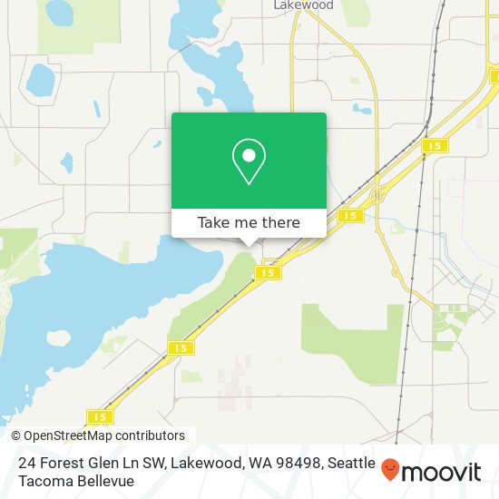 24 Forest Glen Ln SW, Lakewood, WA 98498 map