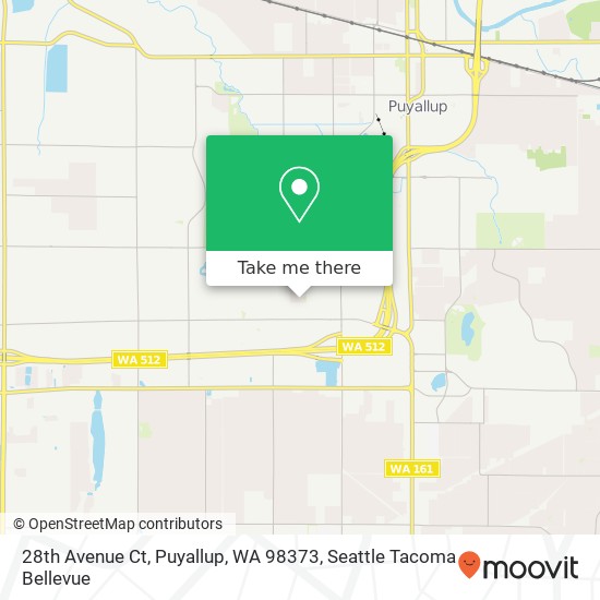 28th Avenue Ct, Puyallup, WA 98373 map