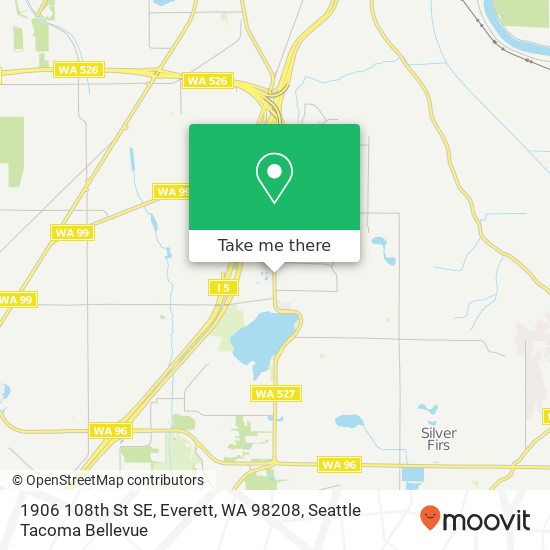 Mapa de 1906 108th St SE, Everett, WA 98208