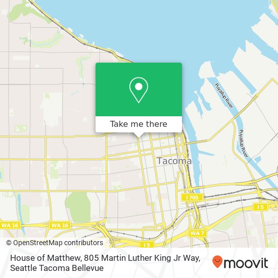 Mapa de House of Matthew, 805 Martin Luther King Jr Way