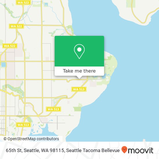 Mapa de 65th St, Seattle, WA 98115