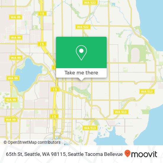 Mapa de 65th St, Seattle, WA 98115