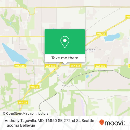 Mapa de Anthony Tagavilla, MD, 16850 SE 272nd St