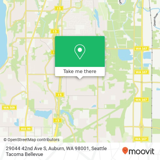 Mapa de 29044 42nd Ave S, Auburn, WA 98001