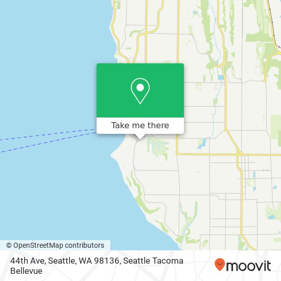 Mapa de 44th Ave, Seattle, WA 98136