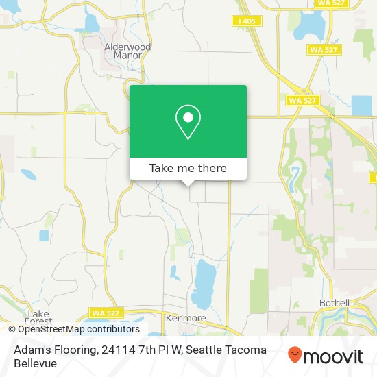 Adam's Flooring, 24114 7th Pl W map