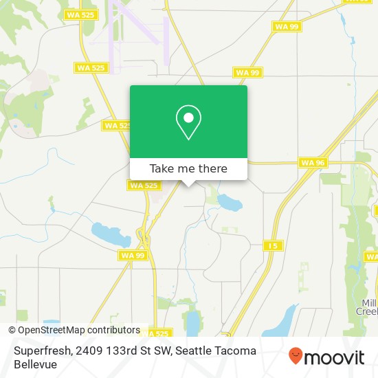 Mapa de Superfresh, 2409 133rd St SW