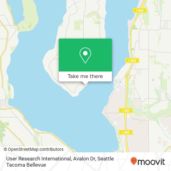 Mapa de User Research International, Avalon Dr