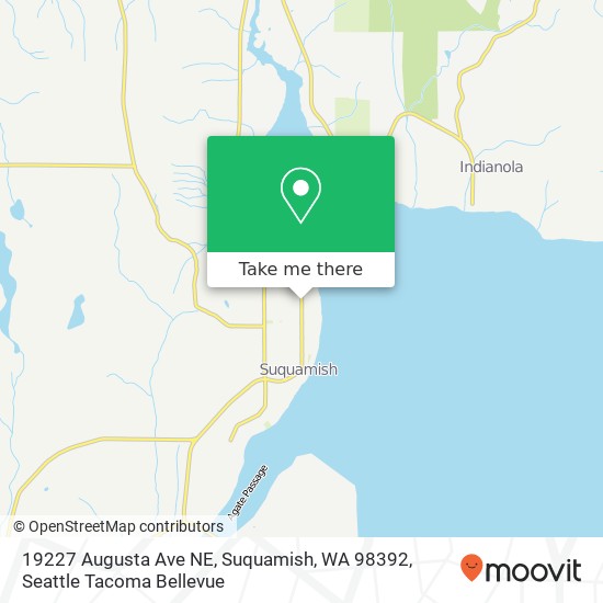 Mapa de 19227 Augusta Ave NE, Suquamish, WA 98392
