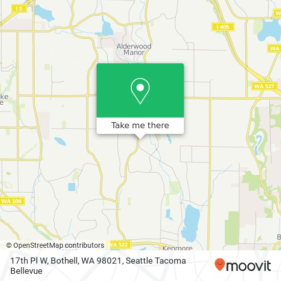 17th Pl W, Bothell, WA 98021 map