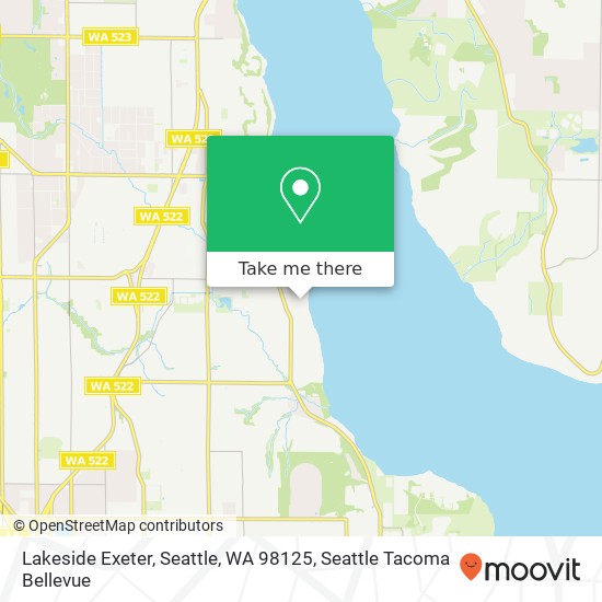 Lakeside Exeter, Seattle, WA 98125 map
