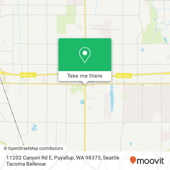 Mapa de 11202 Canyon Rd E, Puyallup, WA 98373