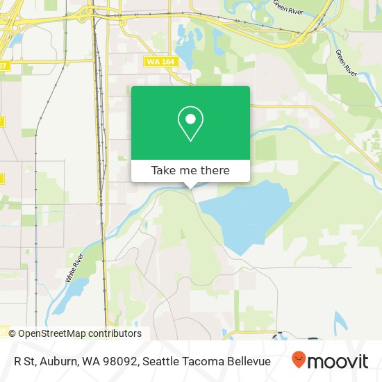 Mapa de R St, Auburn, WA 98092