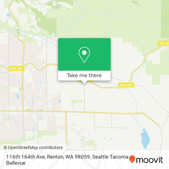 Mapa de 116th 164th Ave, Renton, WA 98059