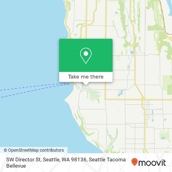 Mapa de SW Director St, Seattle, WA 98136