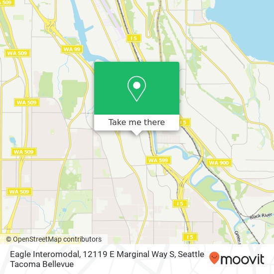 Mapa de Eagle Interomodal, 12119 E Marginal Way S